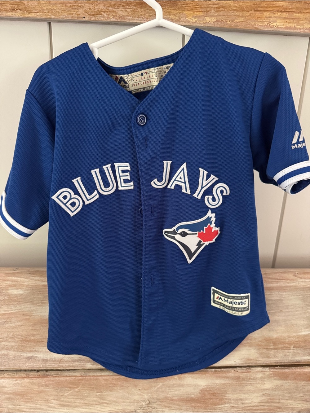 Majestic Royal Blue Toronto Blue Jays Kids Button-Up Jersey